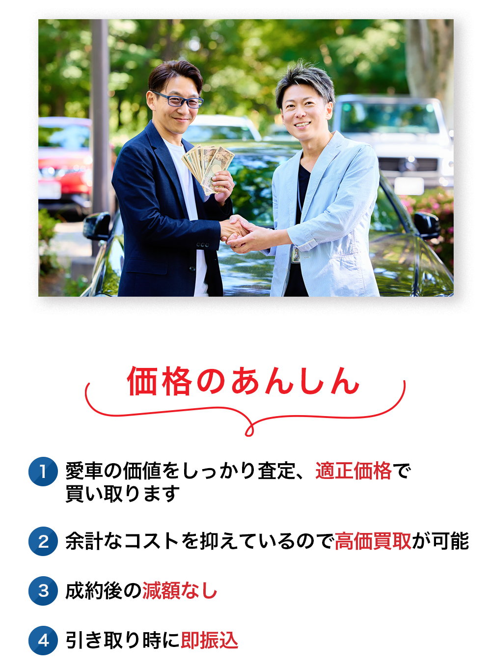 車買取成立イメージ画像